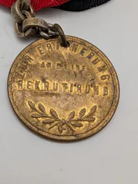 Tysk erindringsmedalje, Wilhelm II, Zur Erinnerung an meine Rekrutirung
