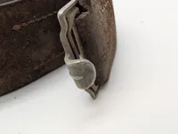 Tysk WW2 Militær læderbælte med metalspænde
