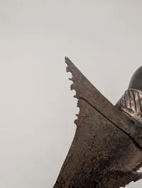 Antique Indonesian Keris Dagger with Carved Hardwood Hilt