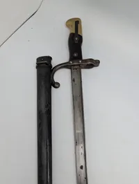 Fransk M1874 Gras Bajonet med skede, St. Etienne 1879