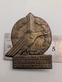Tysk SA-Gruppe Sachsen Wettkampftage Chemnitz 1938 Badge