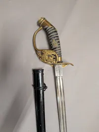 Prussian Model 1889 Infantry Officer's Sword with WR II Monogram