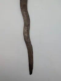 Antique Indonesian Keris Dagger with Carved Hardwood Hilt