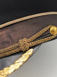 Sovjetisk Flådeofficers Kasket med Hammer og Segl Emblem