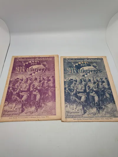 To hæfter af Illustrierte Geschichte des Weltkrieges 1914/15