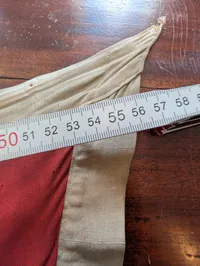  WW2 fanevimpel med broderet tekst "Trods alt"