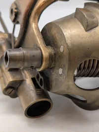 Antik Torpedo-styreapparat i messing, serienummer 5883 Stammer fra den Tyske U20 WW1 