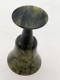 Chinese Carved Spinach Green Jade Goblet