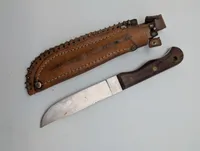 Erling Vangedal Danish Scout Knife with Leather Sheath
