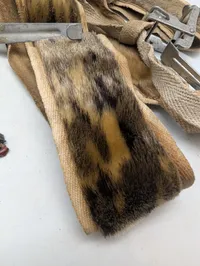 Tyske  Gebirgsjäger Ski Skins  i Sælskind med Metalklemmer WW2