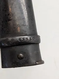 Fransk M1874 Gras Bajonet med skede, St. Etienne 1879