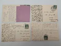 Set of Four Vintage Danish Topographical Postcards