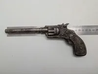 Antik 'Cracker' støbejerns legetøjsrevolver