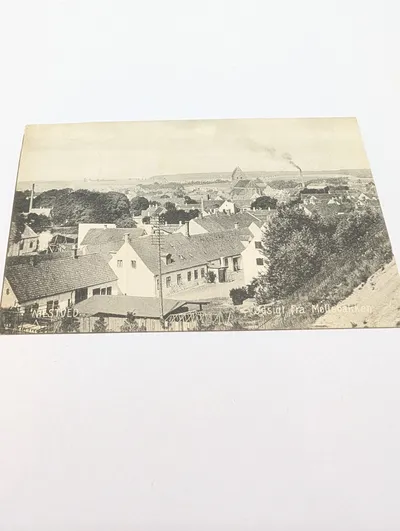 Antique Næstved Postcard, Udsigt fra Møllebakken View