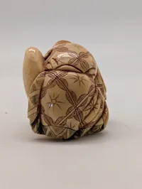 Antik JAPANESE HAND CARVED EROTIC NETSUKE FIGURES EDO / MEIJI PERIODE 