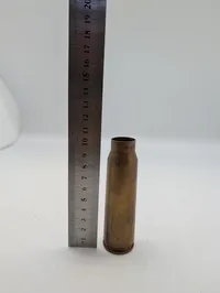 Antik messingpatronhylster, ca. 20 mm kaliber