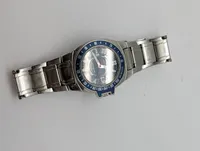 Tommy Hilfiger Herreur i Rustfrit Stål med Blå Tachymeter-krans
