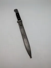 Tysk Mauser K98 Bajonet med Metalskede, nummerens