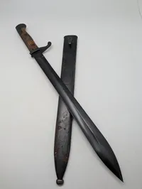 Tysk M1898/05 'Butcher' Bajonet med Skede