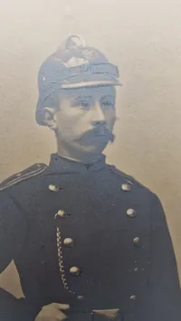 Foto af Politimand fra 18 tallets Maribo 