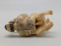 Antik JAPANESE HAND CARVED EROTIC NETSUKE FIGURES EDO / MEIJI PERIODE 