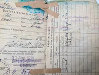 Tysk Luftwaffe Soldbuch fra 2. Verdenskrig tilhørende Karl Burkhardt