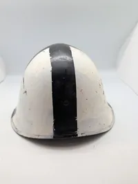 Dansk M41 Militærhjelm med Sort Stribe og Nummer 48