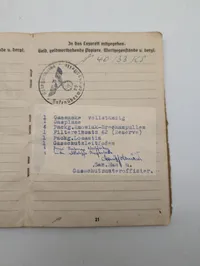 Tysk Kriegsmarine Soldbuch og Wehrmachtsführerschein til Werner Nippes