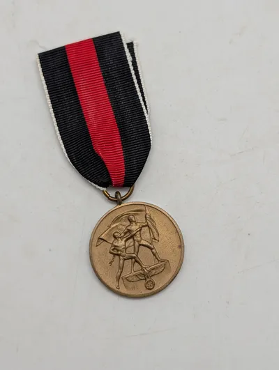 Tysk 1. Oktober 1938 Medalje (Sudetenland-medalje) med bånd