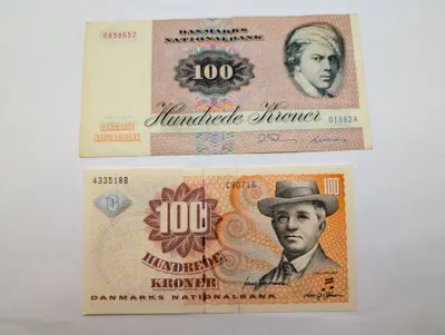 Danmark 100 Kroner Sedler, Serie 1972 og Serie 1997