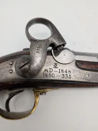 Dansk Model 1848 Ringhane pistol til Dragoner D.R. 2 E.4.' for 2. Dragonregiment