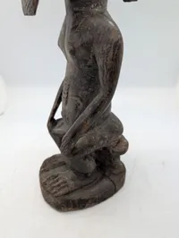 West African Baule Blolo Bian Wood Carved Male Spirit Spouse Figure