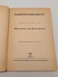 Werner Beumelburg, Sperrfeuer um Deutschland, Zentralverlag der NSDAP, 1939