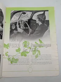 Ford Nyt Nr. 1, 1938 V8 Salgsbrochure fra Ford Motor Company