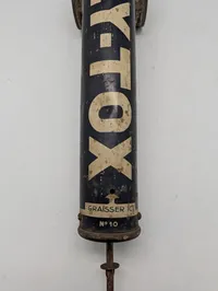 Vintage Fly-Tox French Tinplate Hand Pump Insecticide Sprayer