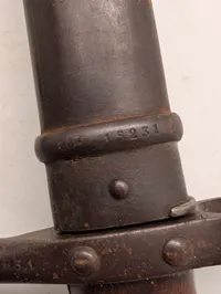 Fransk Model 1874 bajonet med skede