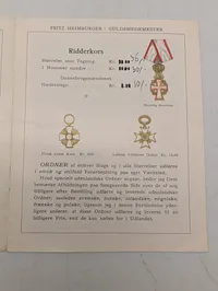 Fritz Heimbürger, Juvelerer og Guldsmedemester, illustreret varekatalog
