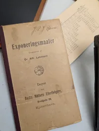 Antikt J.P.J. Ravn Eksponeringsmaaler kamera sæt med tilbehør