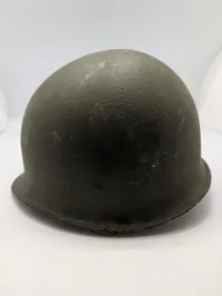 Vintage US Military M1 Steel Helmet Shell WW2 Front seam fixed ball 