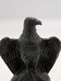 Tysk WHW Ørnestatuette fra 1938-39 med AO-mærke  (Auslaationnds-Organis).'DÄNEMARK'  