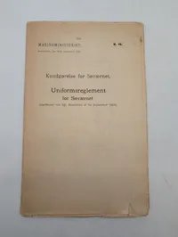 Marineministeriet, Uniformsreglement for Søværnet, 1923
