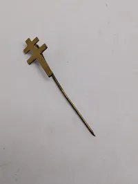 Frankrigshjælpen 1945 bronze medalje og nål med Lothringen-kors