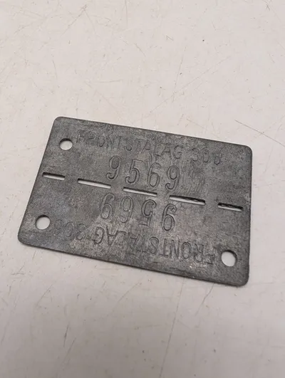 Tysk Frontstalag 306 krigsfange-identifikationsskilt
