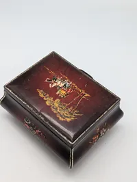Vintage Mixed Collectibles Lot with Jewelry Box, Compact, and Souvenir Box