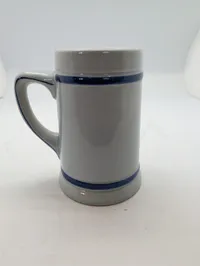 Royal Navy HMS Flora Ceramic Beer Stein with Gilt Crest