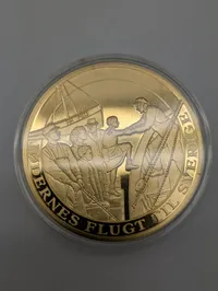 Danmark under Besættelsen 1940-1945 Guld-belagt Mindemedalje