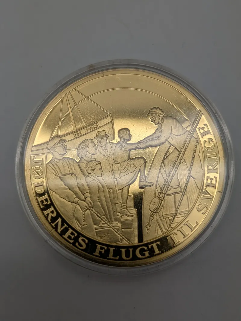 Danmark under Besættelsen 1940-1945 Guld-belagt Mindemedalje
