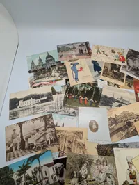 Large Collection of Vintage International Postcards Sendt til Grevinde Hamilton 