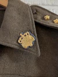 Dansk Militær M/44 Feltjakke med  Distinktioner