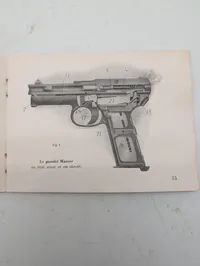 Mauser Pistolet Automatique Instruktionsmanual WW2